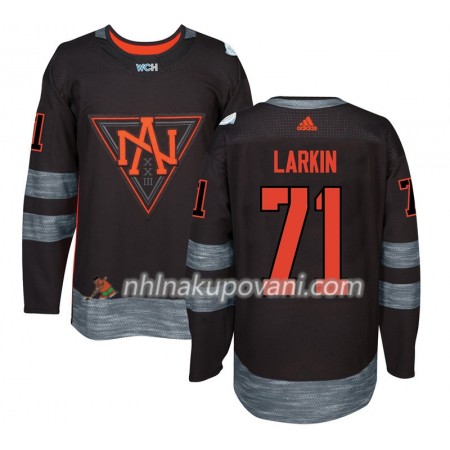 Severoamerických Dresy Dylan Larkin 71 Světový pohár v ledním hokeji 2016 Černá Premier - Pánské Severoamerických Dresy Dylan Larkin 71 Světový pohár v ledním hokeji 2016 Černá Premier - Pánské